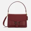 Coach Women's Mixed Leather with Resin C Closure Tabby Shoulder Bag - Deep Red - Image 1