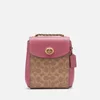Coach Women's Coated Canvas Signature Parker Backpack 16 - Tan Dusty Pink - Image 1