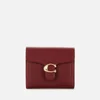 Coach Women's Polished Pebble Tabby Small Wallet - Deep Red - Image 1