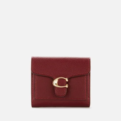 Coach Women's Polished Pebble Tabby Small Wallet - Deep Red