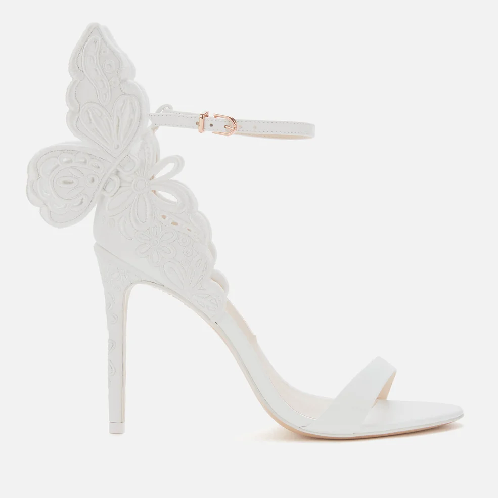 Sophia Webster Women's Chiara Broderie Barely There Heeled Sandals - White Image 1