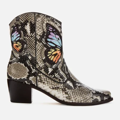 Sophia Webster Women's Shelby Cowboy Boots - Snake Print/Rainbow