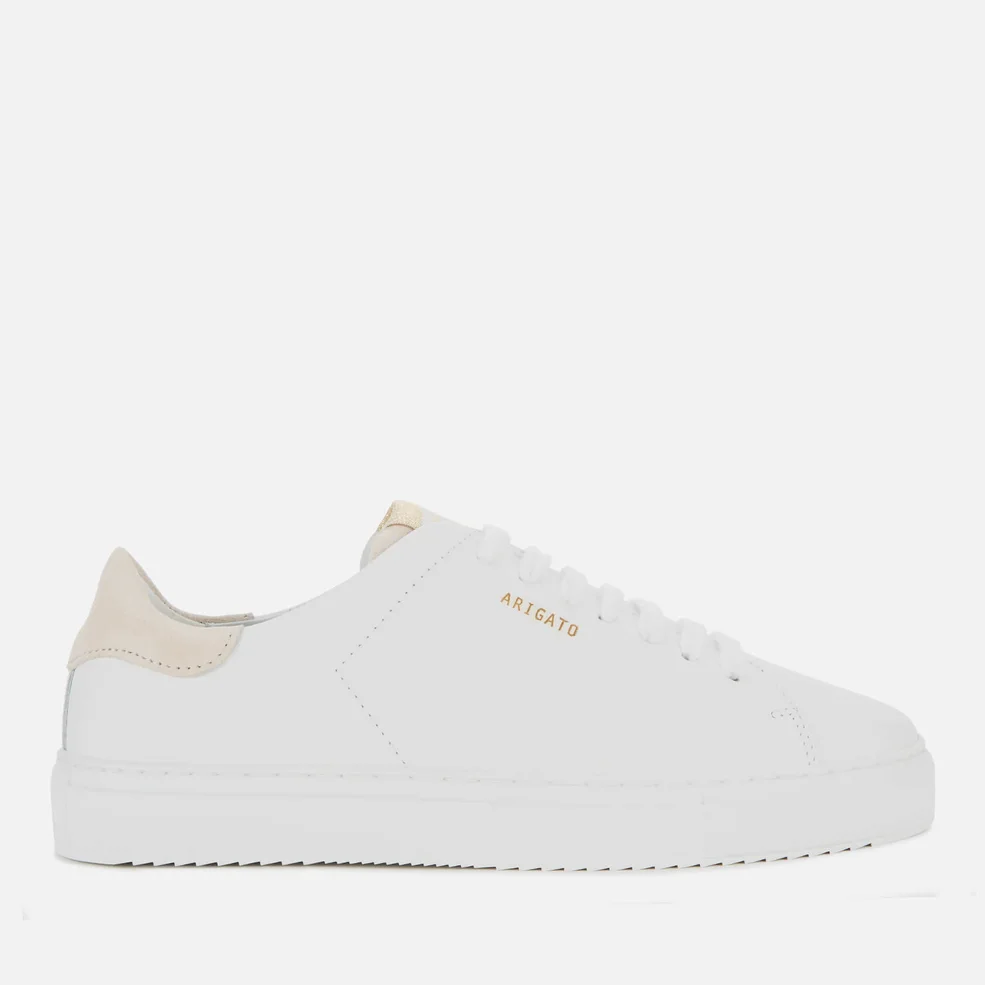 Axel Arigato Women's Clean 90 Leather Cupsole Trainers - White/Beige Image 1