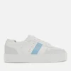 Axel Arigato Women's Detailed Leather Platform Trainers - White/Dusty Blue - Image 1