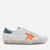 Golden Goose Men's Superstar Leather Trainers - White/Apricot Star - Image 1