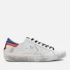 Golden Goose Men's Superstar Leather Trainers - White/Blue/Red/White Star - Image 1