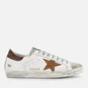 Golden Goose Men's Superstar Leather Trainers - White/Brown Suede Star - Image 1