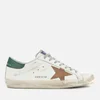 Golden Goose Men's Superstar Trainers - White Leather/Nude Suede Star - Image 1