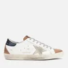 Golden Goose Men's Superstar Trainers - White Leather/Nude Suede/Ice Suede Star - Image 1