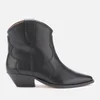 Isabel Marant Women's Dewina Leather Western Style Ankle Boots - Black - Image 1