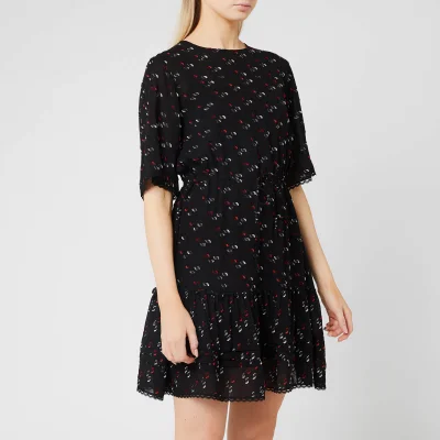 See By Chloé Women's Jacquard Spot Dress - Black/Multi