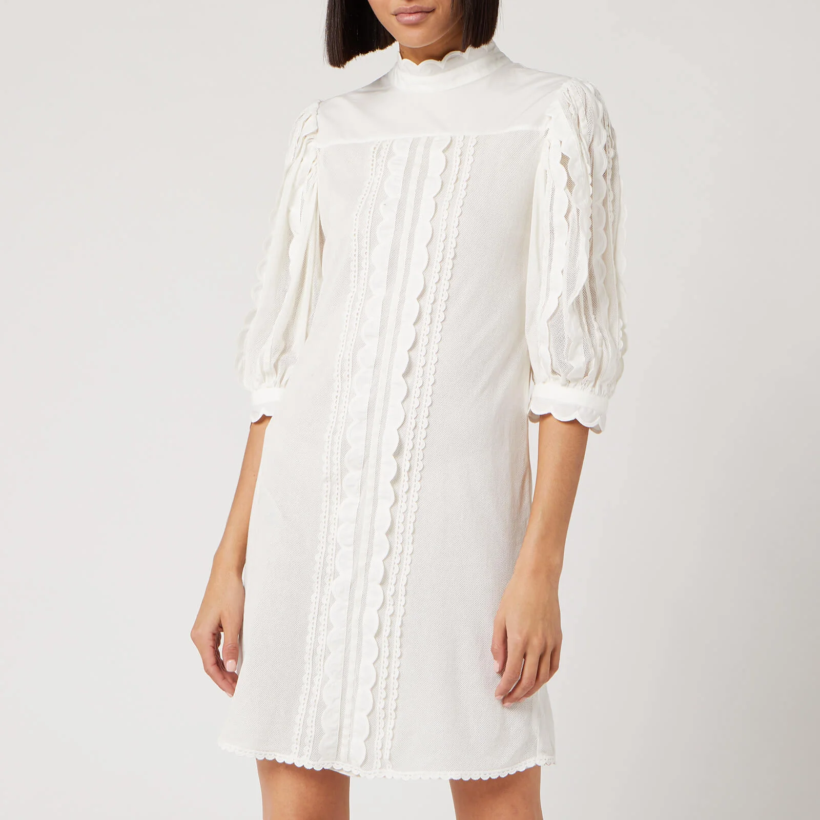 See By Chloé Women's Embroidered Dress - Iconic Milk Image 1