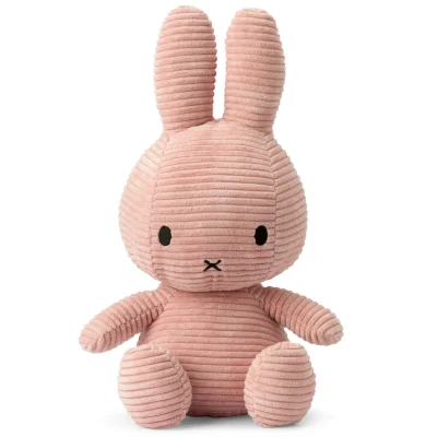 Miffy Sitting Corduroy 50cm Soft Toy - Pink