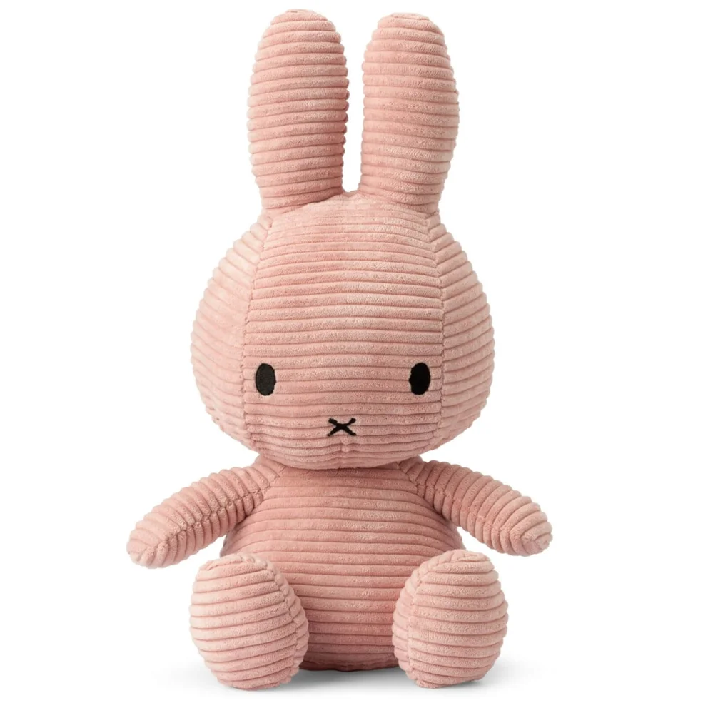 Miffy Sitting Corduroy 50cm Soft Toy - Pink Image 1
