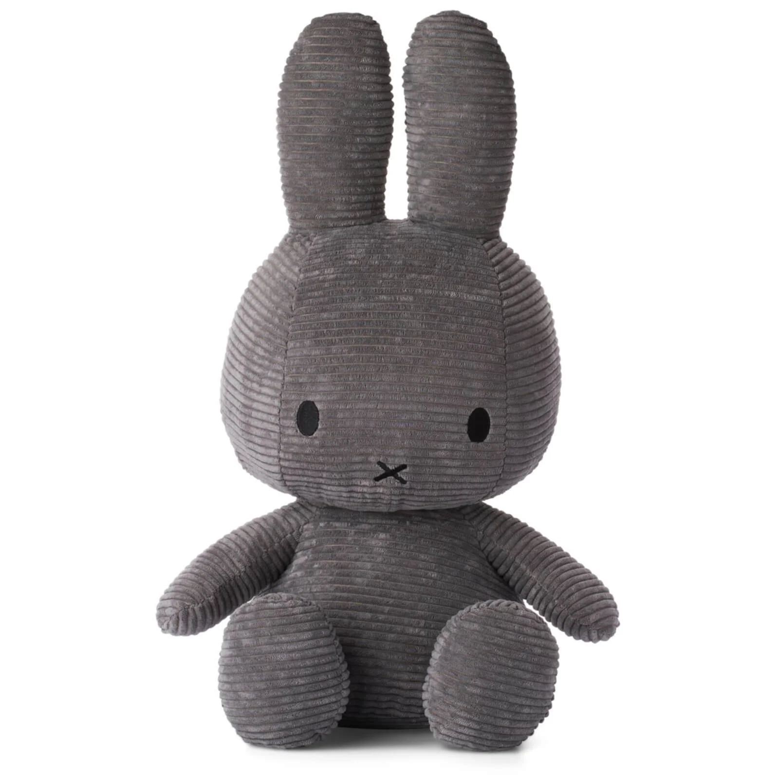 Miffy Sitting Corduroy 50cm Soft Toy - Dark Grey Image 1