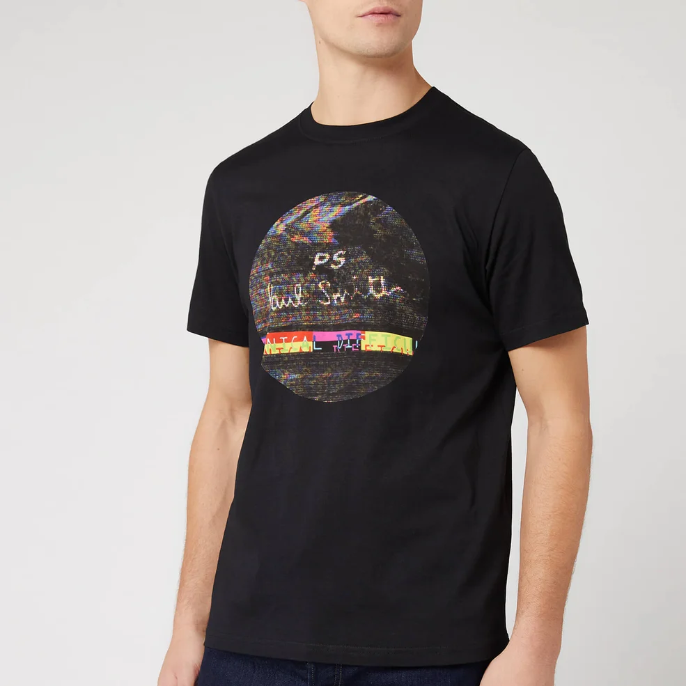 PS Paul Smith Men's Regular Fit Interference T-Shirt - Black Image 1