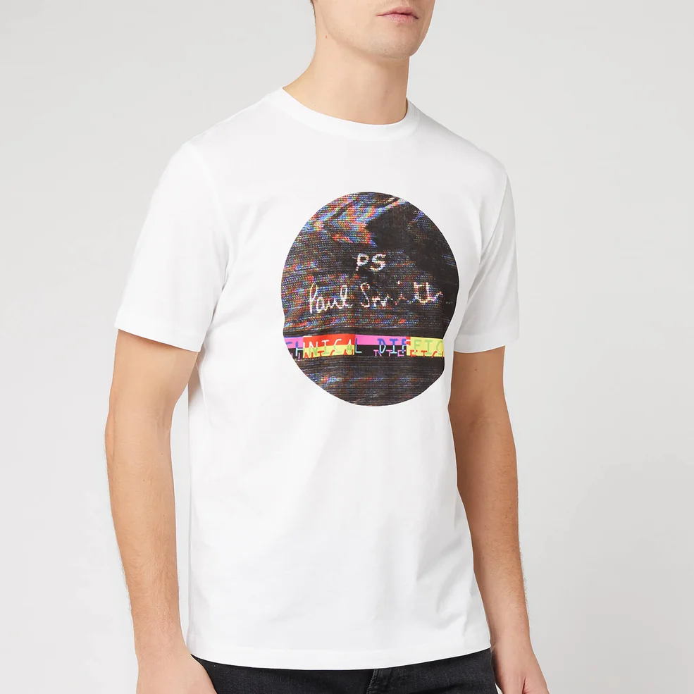 PS Paul Smith Men's Regular Fit Interference T-Shirt - White Image 1