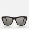 Saint Laurent Women's Devon Rectangle Acetate Sunglasses - Black/Grey - Image 1