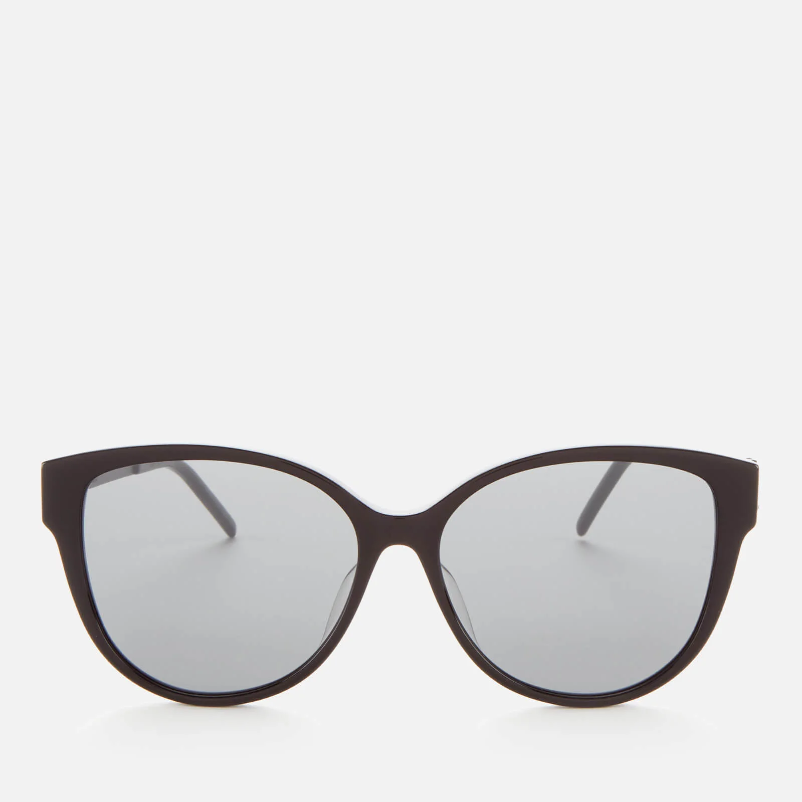 Saint Laurent Women's SLM48S Oversized Acetate Sunglasses - Black/Silver Image 1