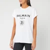 Balmain Women's Short Sleeve Glitter Logo T-Shirt - White - Image 1
