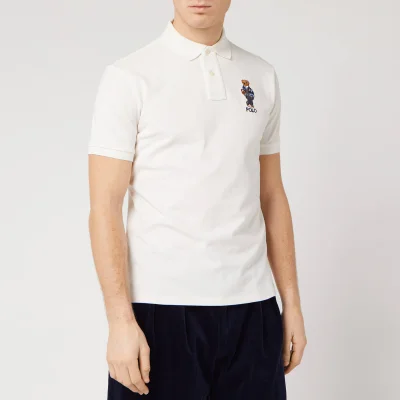Polo Ralph Lauren Men's Bear Logo Polo Shirt - Basic White
