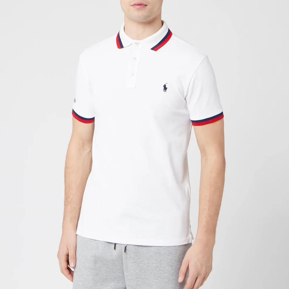 Polo Ralph Lauren Men's Tipped Sleeve Logo Polo Shirt - White/Multi Image 1