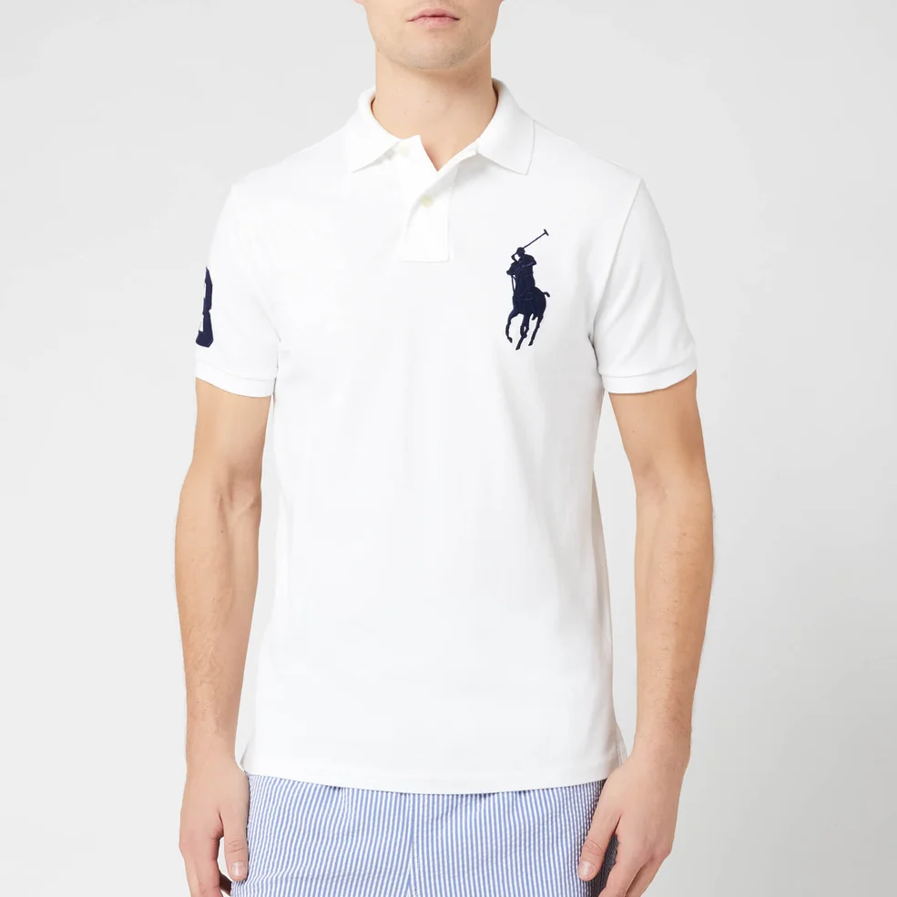 Polo Ralph Lauren Men's Large Logo Polo Shirt - White Image 1
