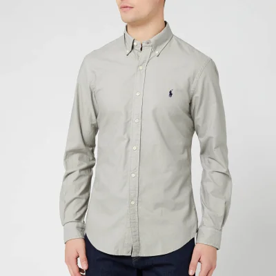 Polo Ralph Lauren Men's Long Sleeve Oxford Shirt - Grey Fog