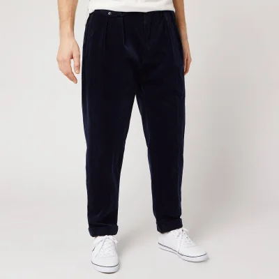 Polo Ralph Lauren Men's Pleated Cord Trousers - Cruise Navy