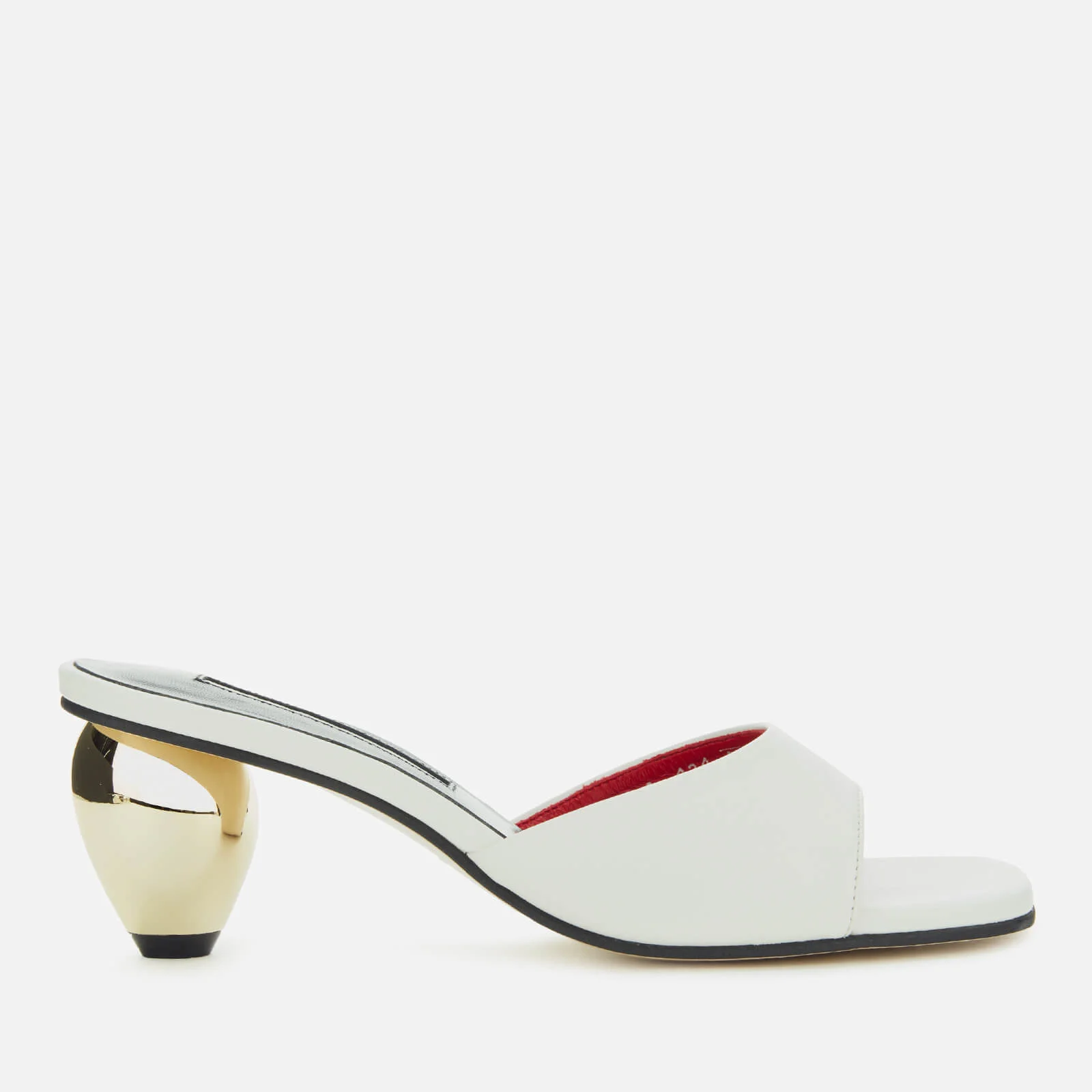 Yuul Yie Women's June Leather Mules - White Image 1