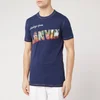 Lanvin Men's Print Short Sleeve T-Shirt - Navy - Image 1