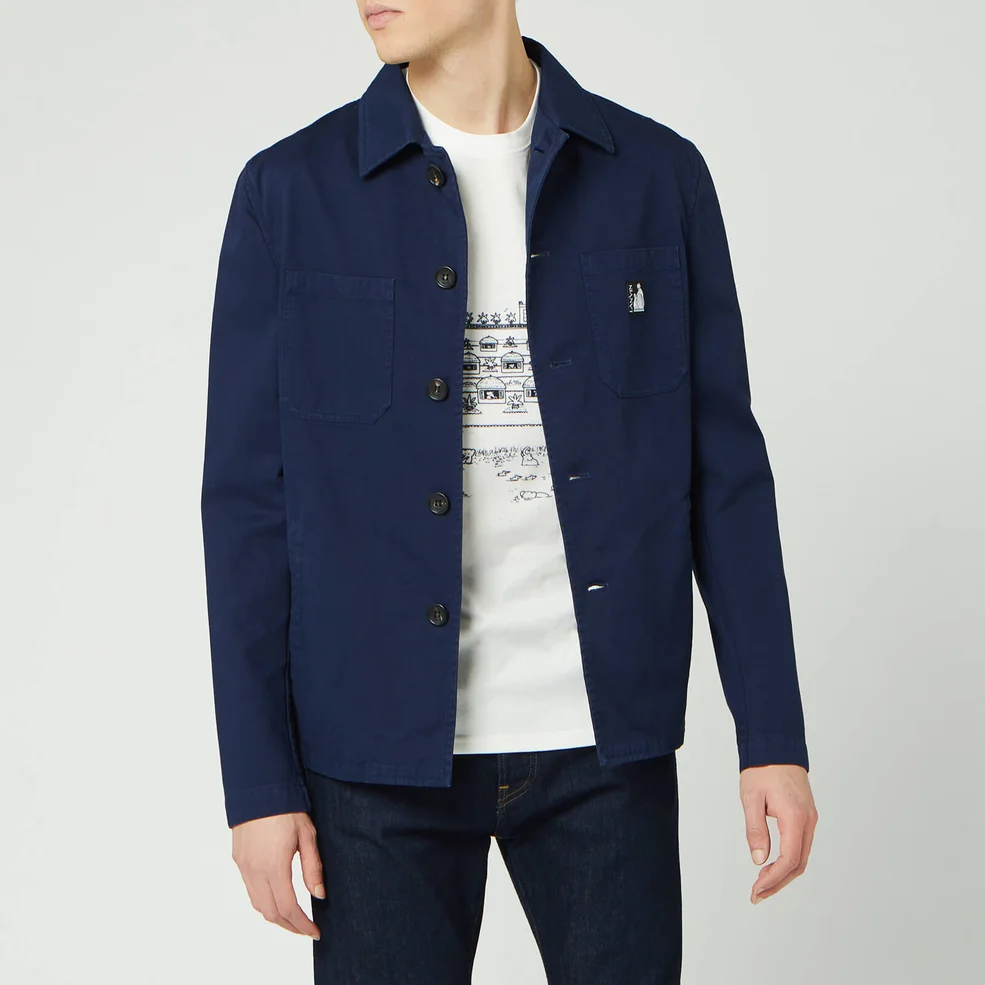 Lanvin Men's Workwear Jacket - Navy Blue Image 1