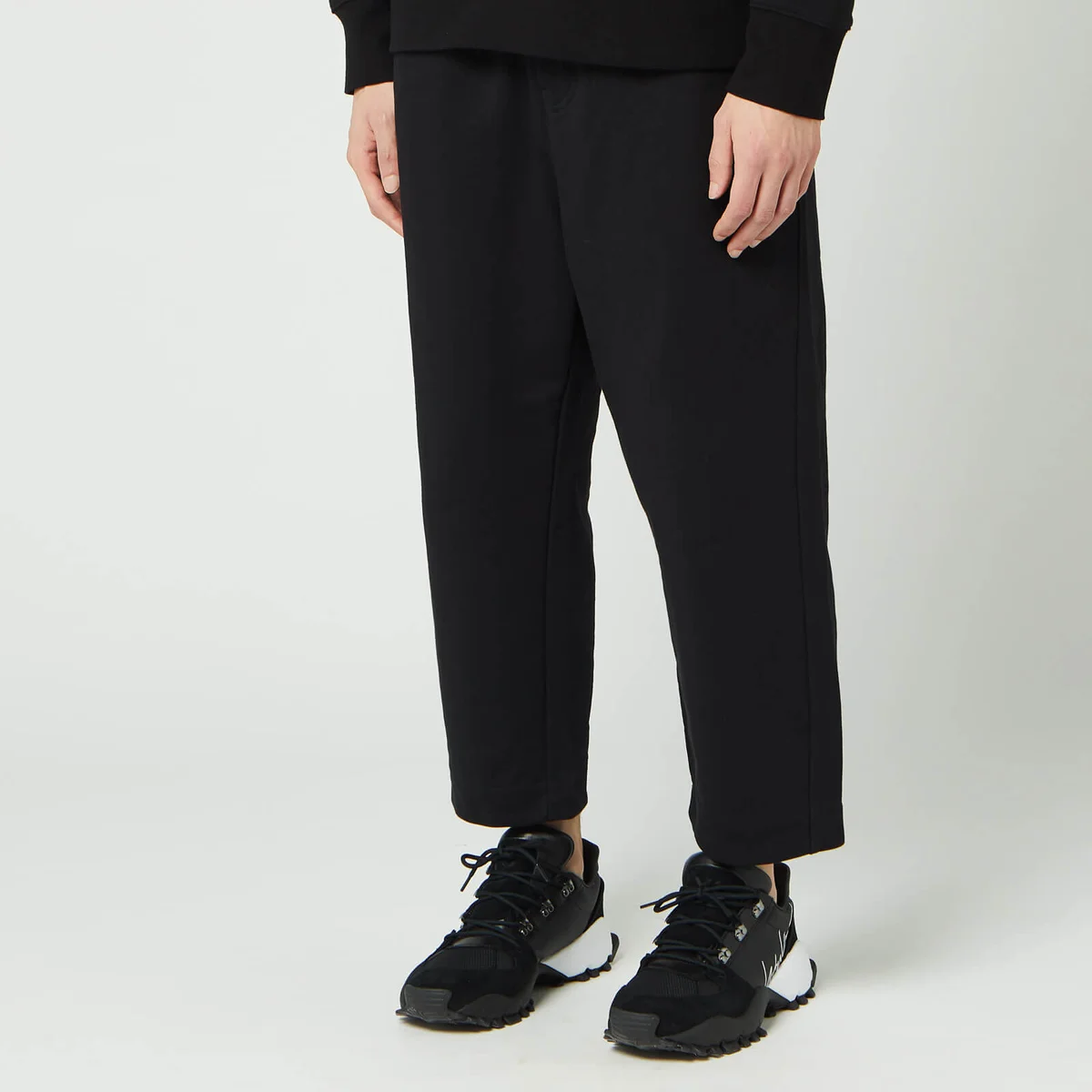 Jogger Pants Y-3 Graphic Logo French Terry Pants Black