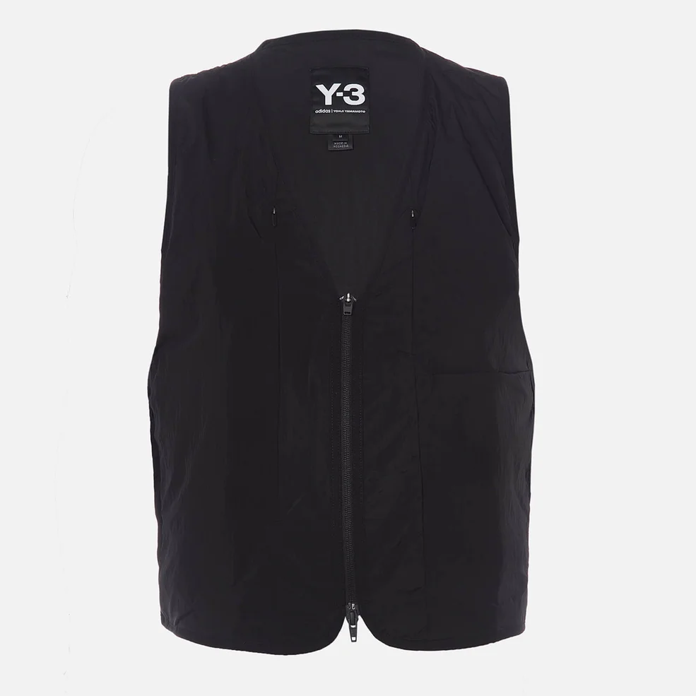 Y-3 Men's Travel Reversible Insulated Vest - Black Image 1