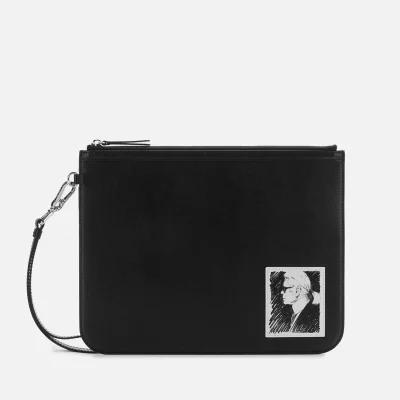 Karl Lagerfeld Legend Collection Women's Karl Legend Luxury Clutch Bag - Black