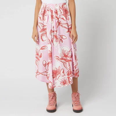 Stine Goya Women's Blossom Jasmine Silk Midi Skirt - Pink