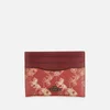 Coach 1941 Women's Coated Canvas Flat Card Case - Red - Image 1