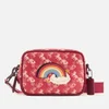 Coach 1941 Women's Coated Canvas Rainbow Print Small Camera Bag - Red - Image 1