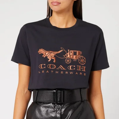 Coach 1941 Women's Rexy and Carriage T-Shirt - Black