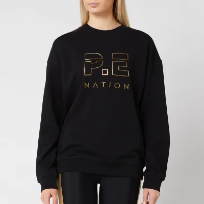 P.E Nation Women's Heads Up Metallic Sweatshirt - Black