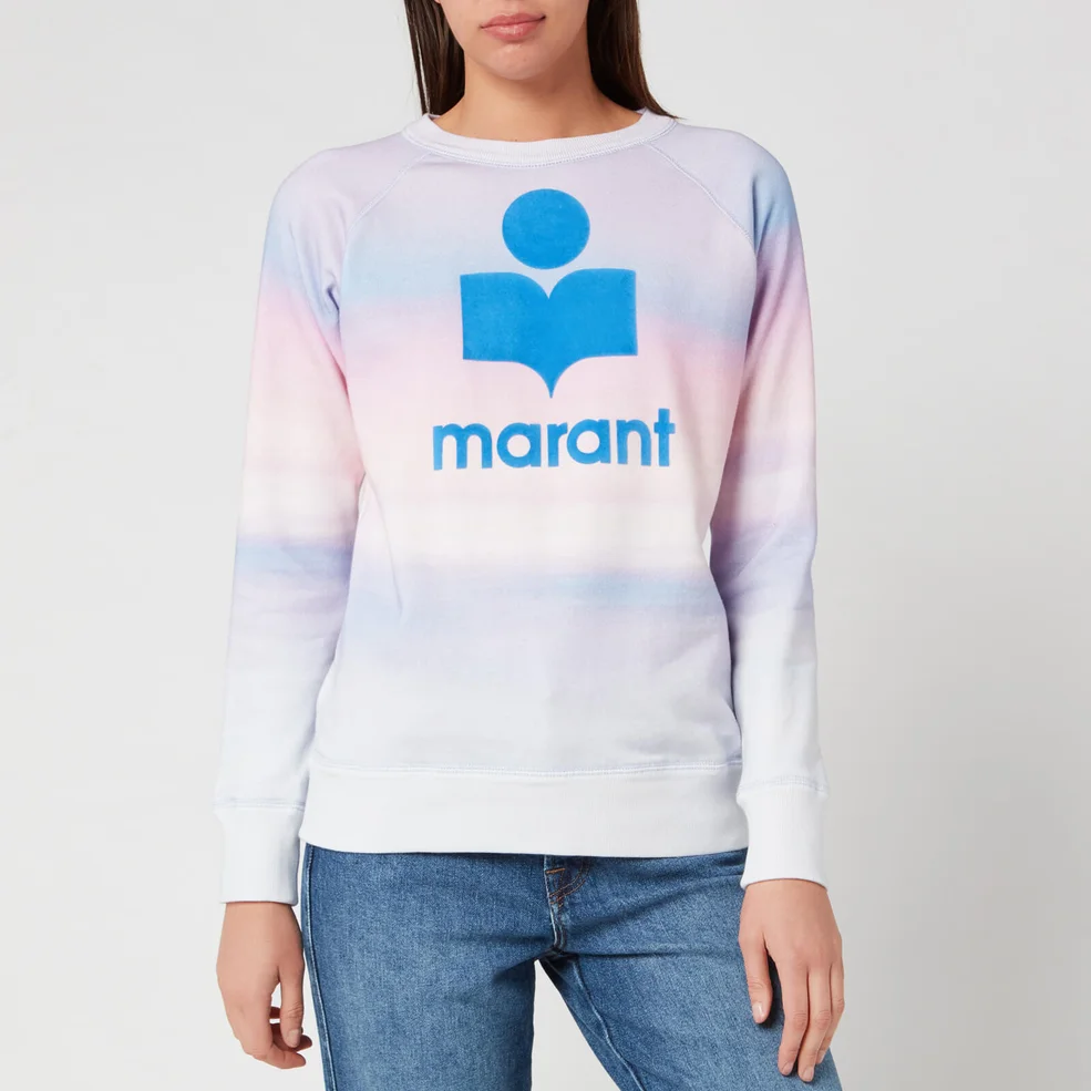 Marant Etoile Women's Milly Multi Sweatshirt - Blue/Pink Image 1