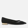 Balmain Women's Pola-All Over Monogram Flat Shoes - Black - Image 1