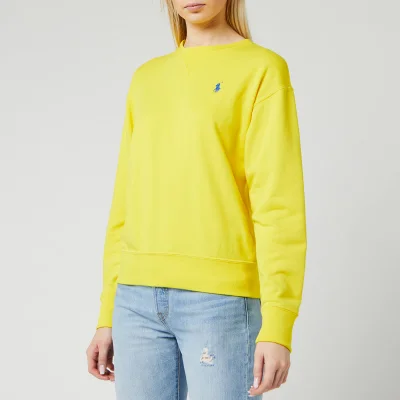 Polo Ralph Lauren Women's Long Sleeve Classic Sweatshirt - Lemon Crush
