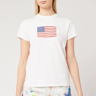 Polo Ralph Lauren Women's Flag T-Shirt - White