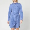 Polo Ralph Lauren Women's Long Sleeve Stripe Shirt Dress - Blue/White - Image 1