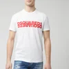 Dsquared2 Men's Mirror Logo T-Shirt - White/Red - Image 1