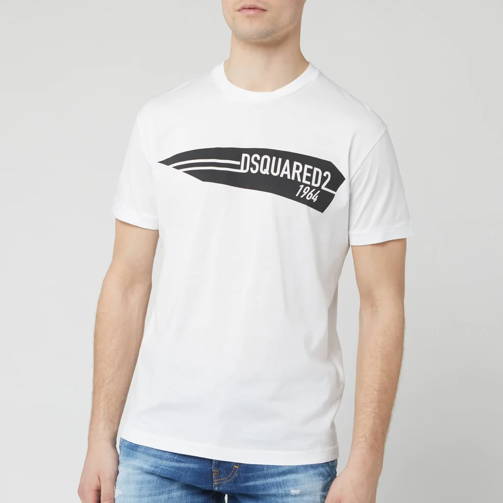 Dsquared2 Men's Dart Logo T-Shirt - White Image 1