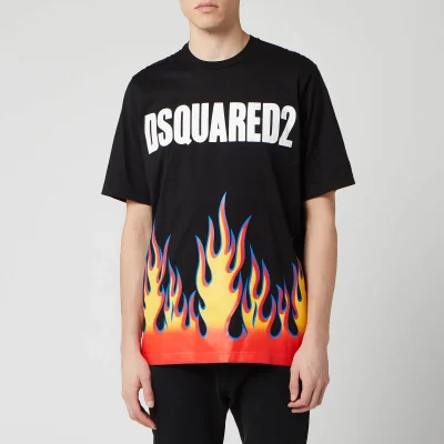 Dsquared2 Men's Flame Print T-Shirt - Black