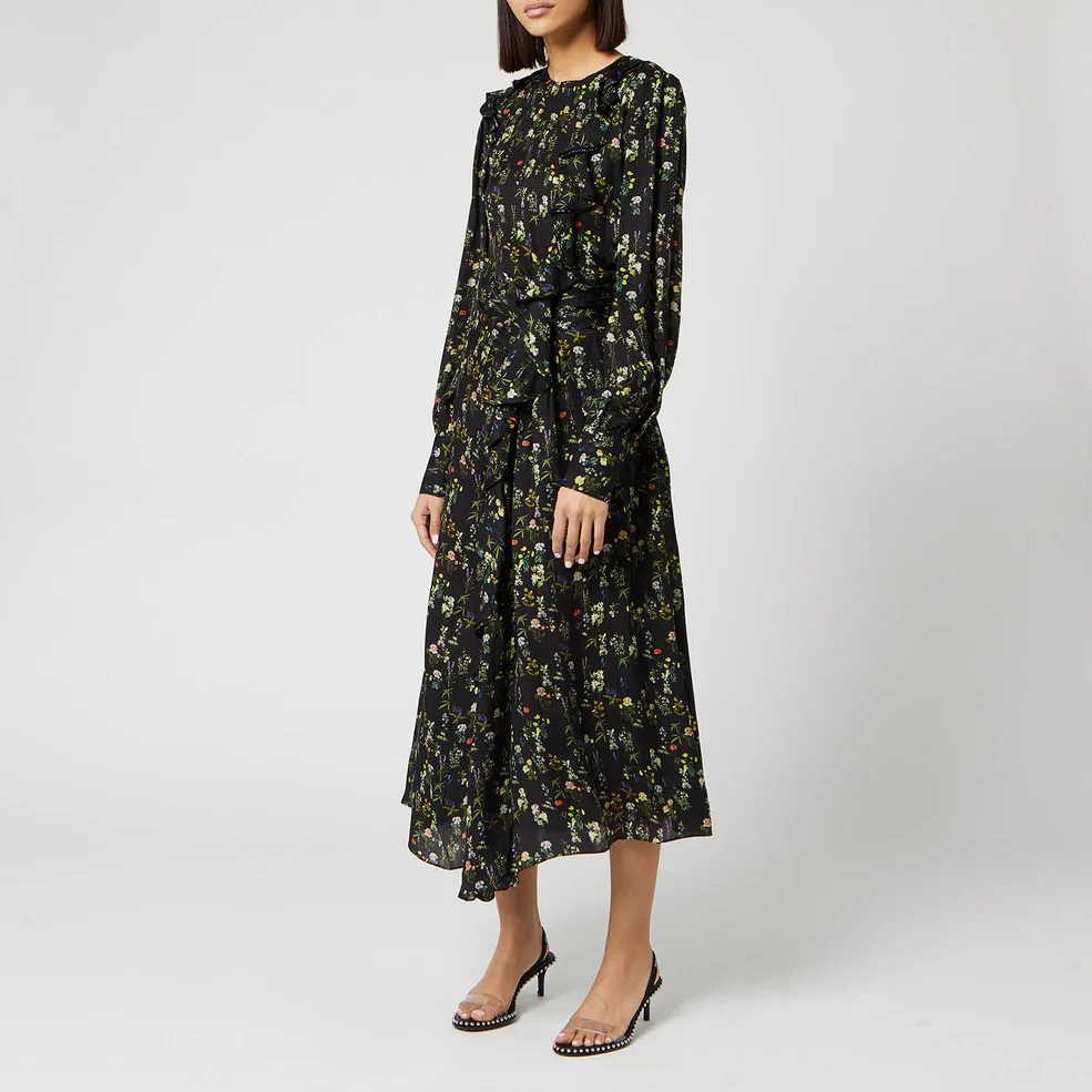 Preen By Thornton Bregazzi Women's Dotted Jaquard Nicola Dress - Heritage Floral Image 1