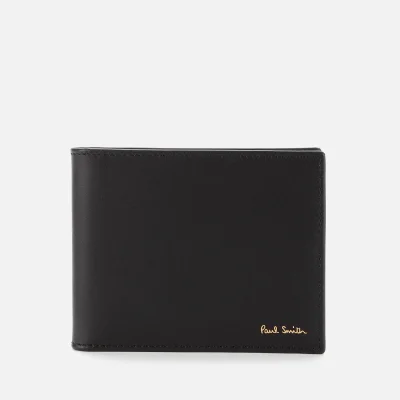 PS Paul Smith Men's Internal Stripe Wallet with Money Clip - Black